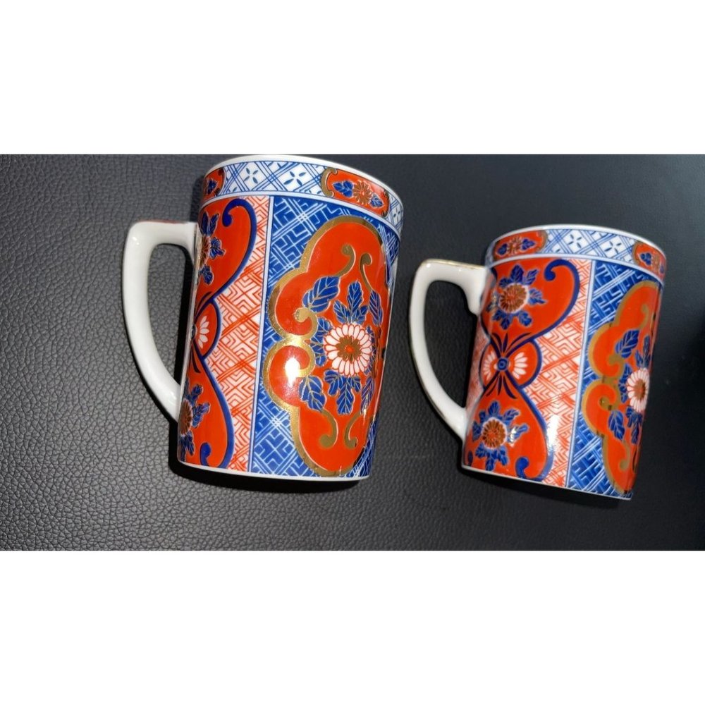 Vintage Otagiri Set Of 4 w/ Gold Coffee Mug Cup Japan fine Porcelain - Picture 8 of 17